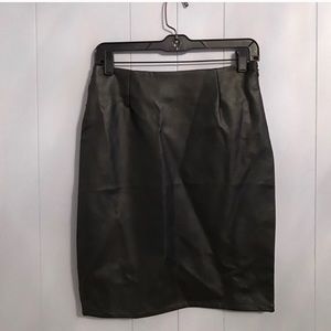 Lulus faux leather skirt